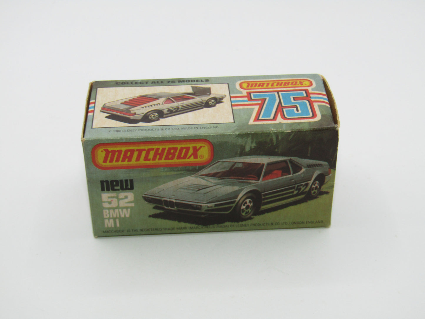 Matchbox Superfast 52C BMW M1 SATIN Black Base Red Interior