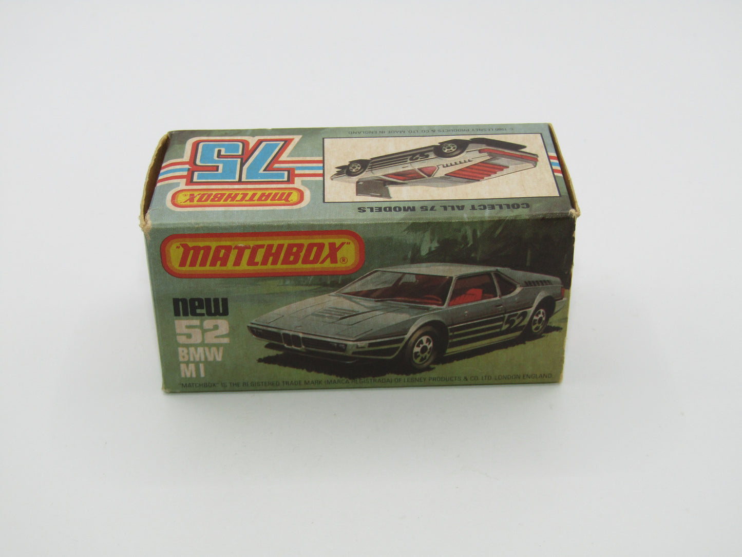 Matchbox Superfast 52C BMW M1 SATIN Black Base Red Interior