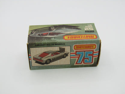 Matchbox Superfast 52C BMW M1 SATIN Black Base Red Interior