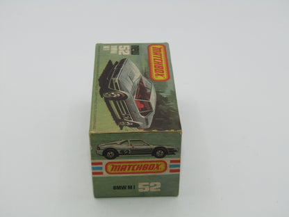 Matchbox Superfast 52C BMW M1 SATIN Black Base Red Interior