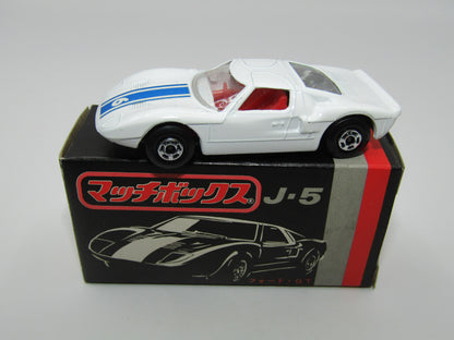 Matchbox Superfast Japan Issue J-5 41A Ford G.T. "6" Label 5 Spoke Wheels