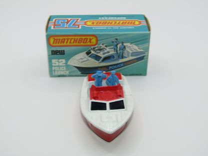 Matchbox Superfast 52C Police Launch Code Red BLUE MEN