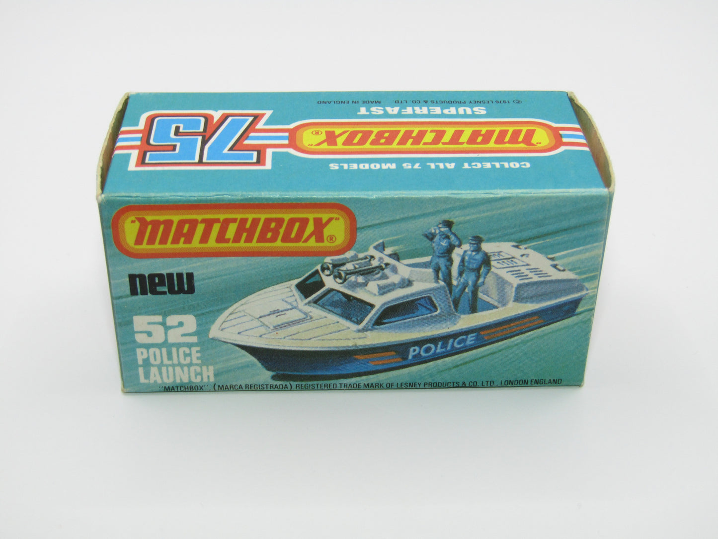 Matchbox Superfast 52C Police Launch Code Red BLUE MEN