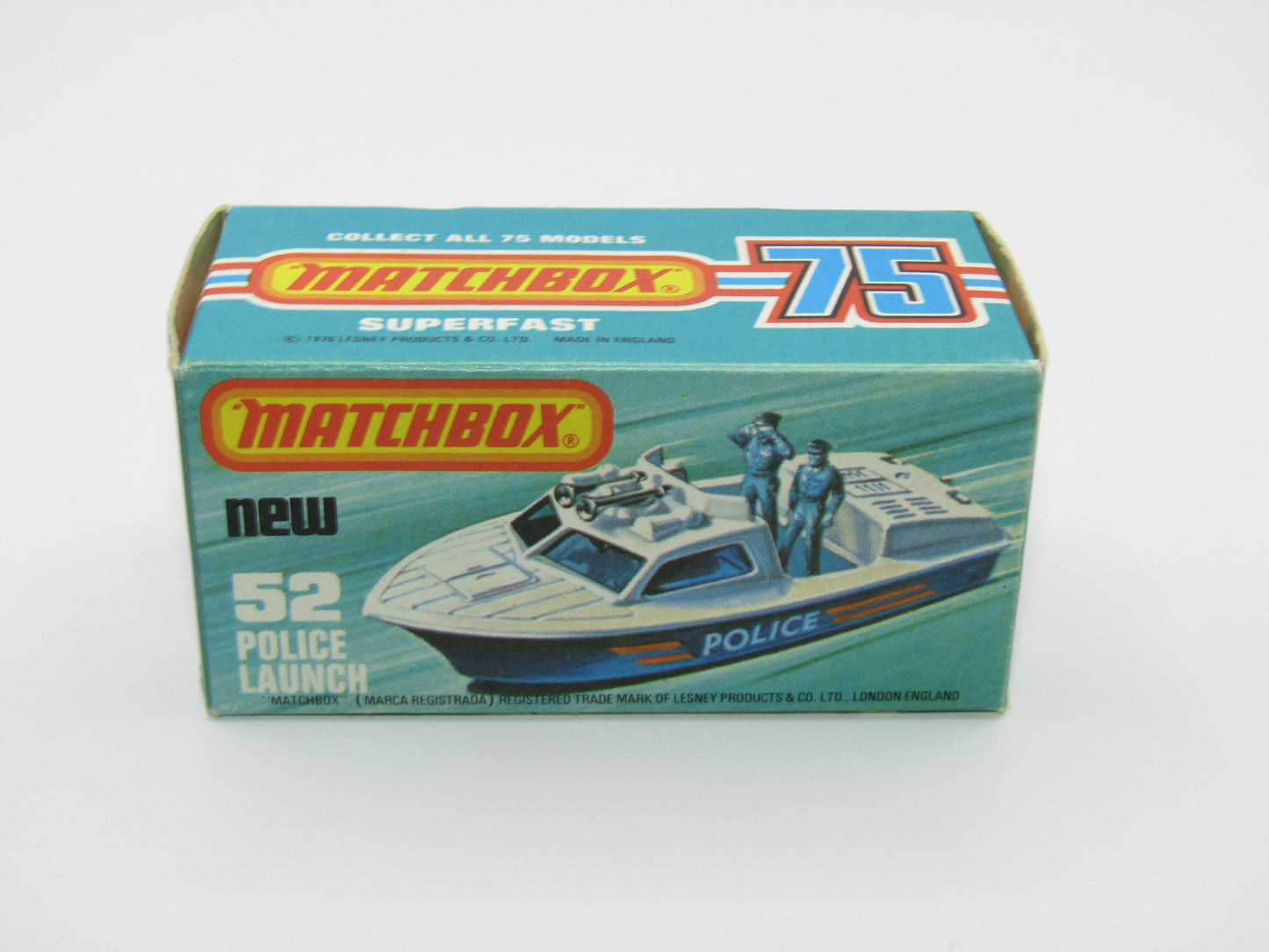Matchbox Superfast 52C Police Launch Code Red BLUE MEN
