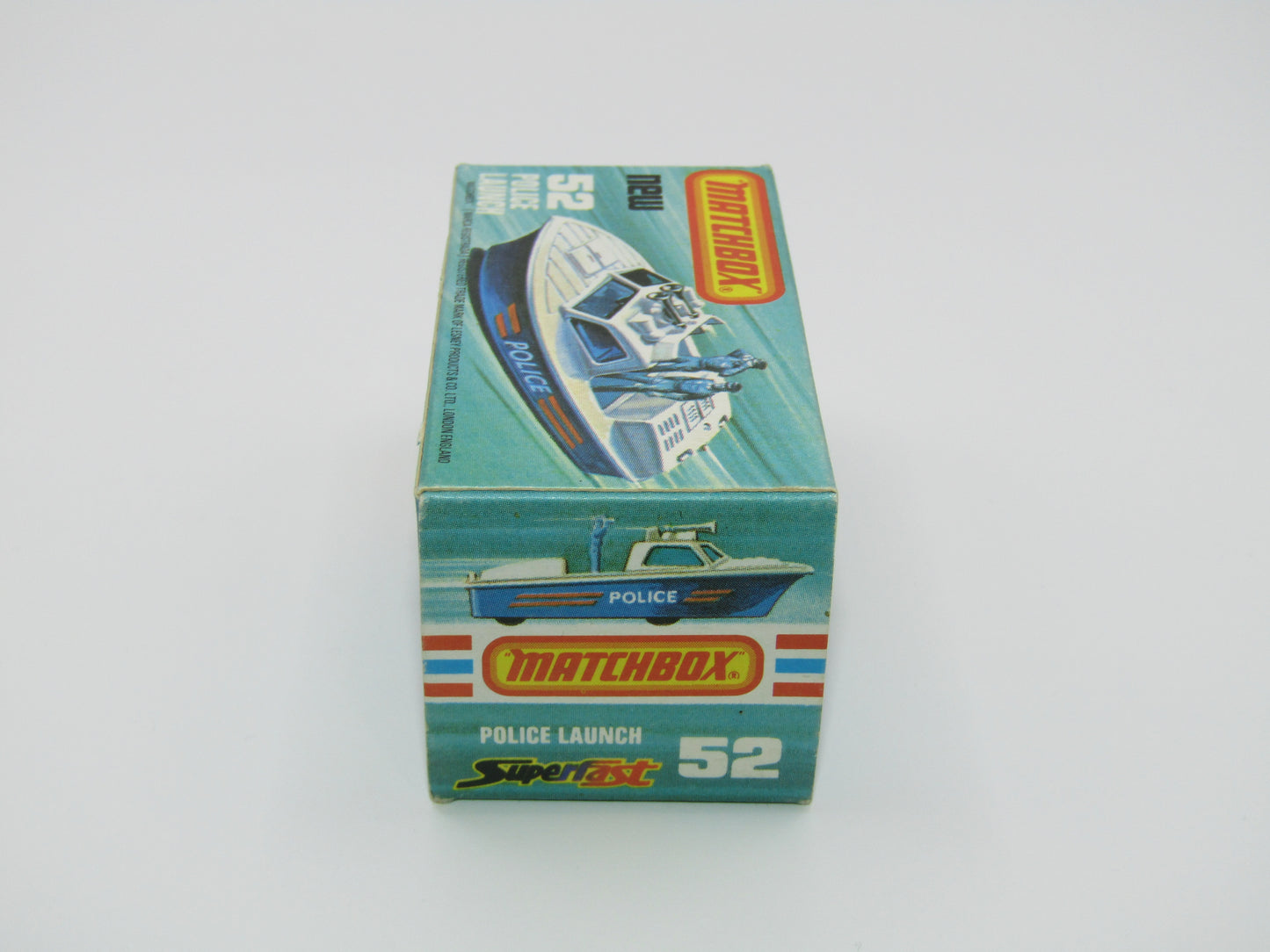 Matchbox Superfast 52C Police Launch Code Red BLUE MEN