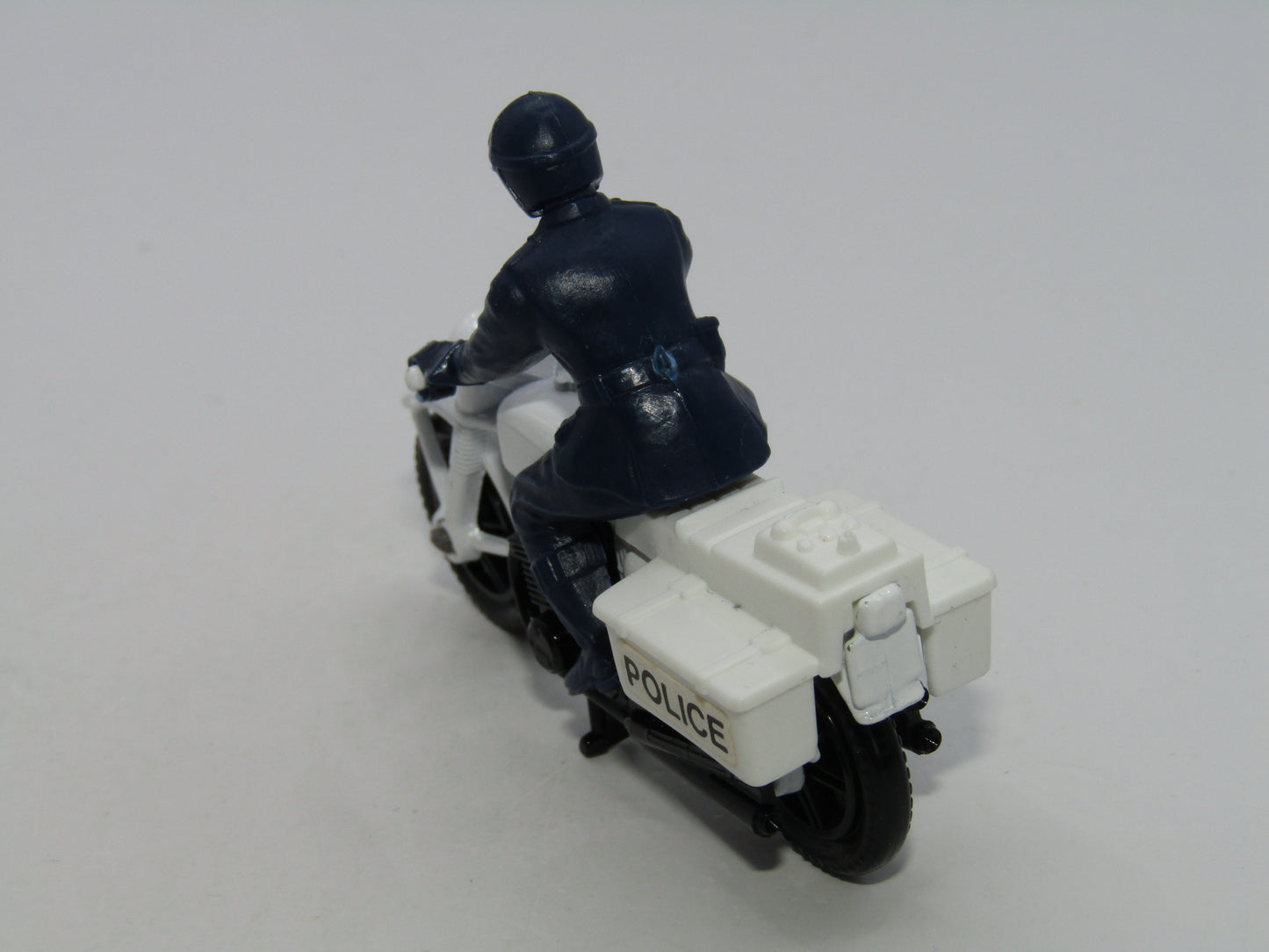 Matchbox Superfast 33C Police Motor Cyclist BLACK Engine Dark Blue Rider