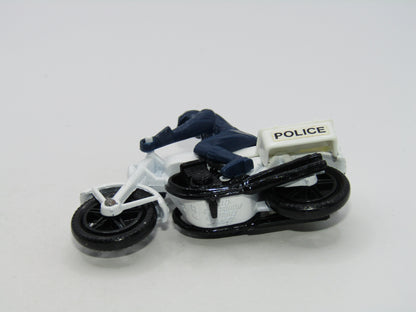 Matchbox Superfast 33C Police Motor Cyclist BLACK Engine Dark Blue Rider