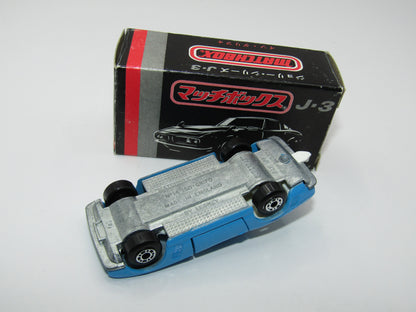 Matchbox Superfast Japan Issue J-3 14A Iso Grifo Powder Blue DOT-DASH Wheels
