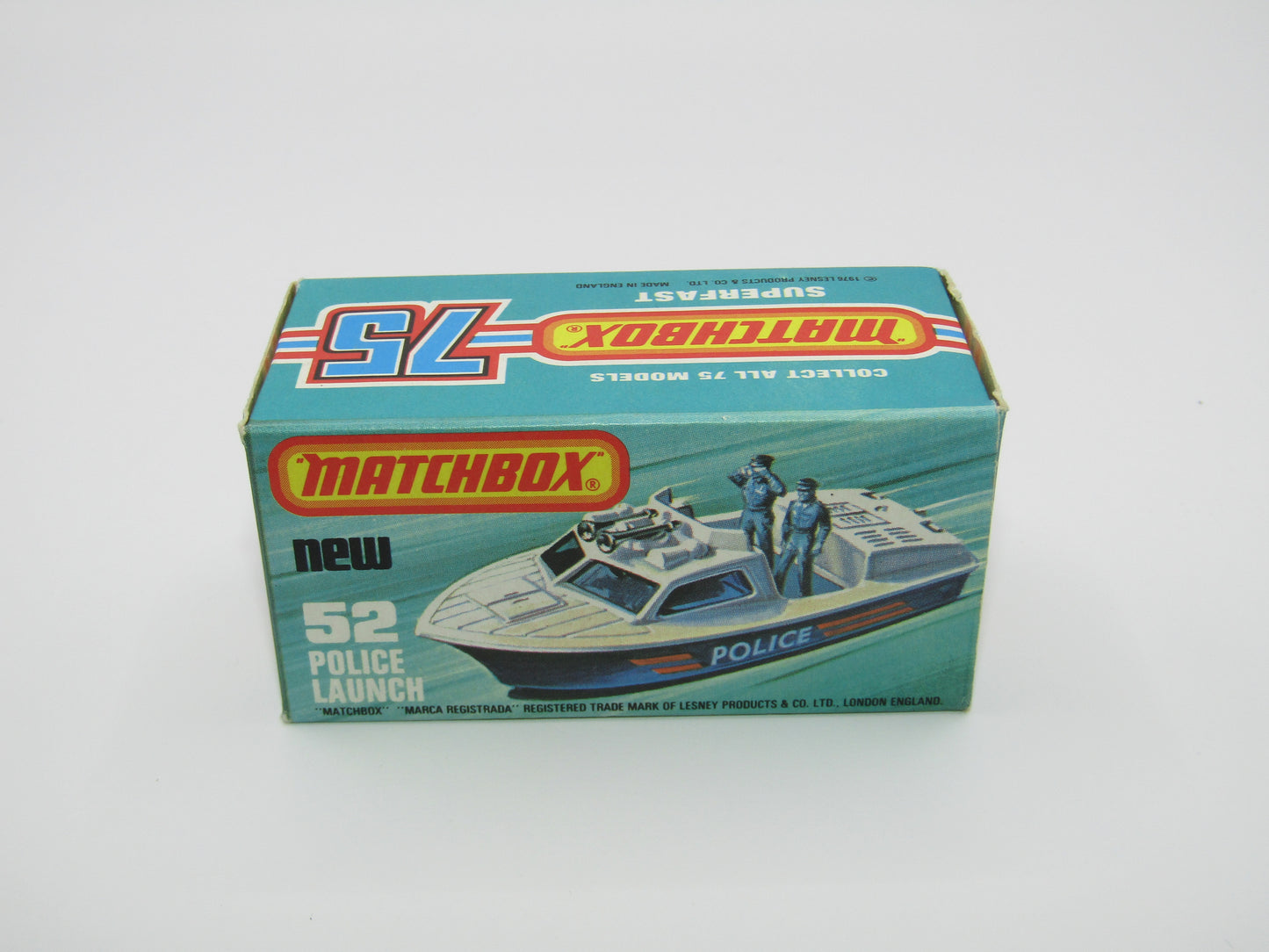 Matchbox Superfast 52C Police Launch Code Red Yellow Men