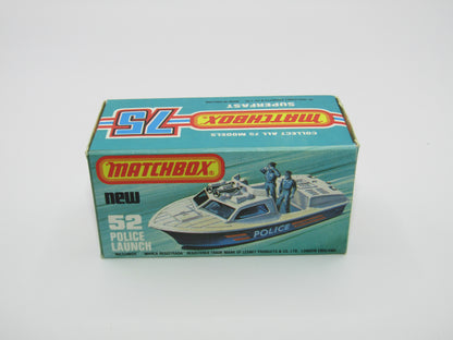 Matchbox Superfast 52C Police Launch Code Red Yellow Men