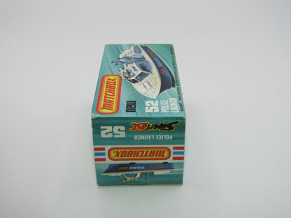 Matchbox Superfast 52C Police Launch Code Red Yellow Men