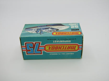 Matchbox Superfast 52C Police Launch Code Red Yellow Men