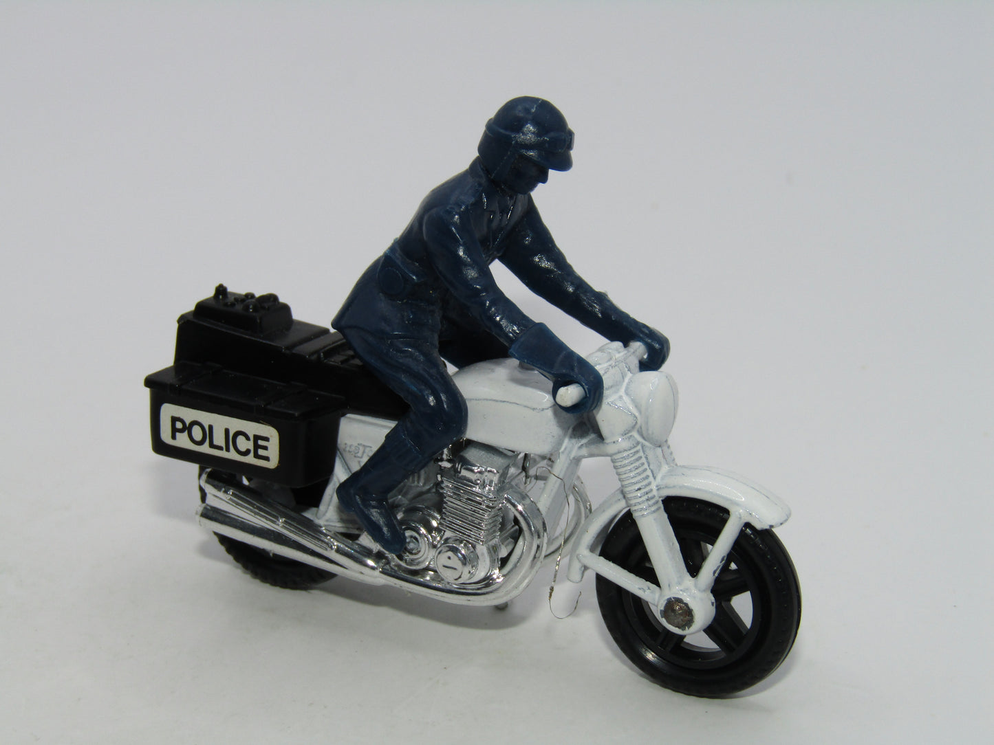 Matchbox Superfast 33C Police Motor Cyclist Black Seats & Police Box