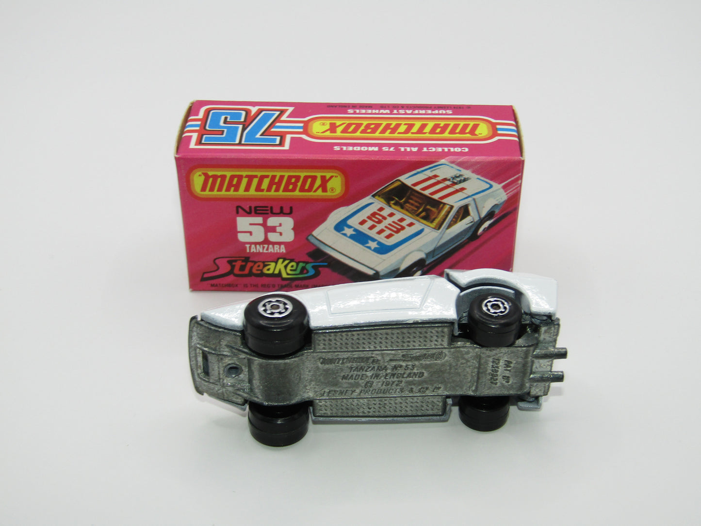 Matchbox Superfast 53B Tanzara Streakers REVERSED Wheels