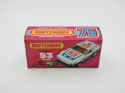 Matchbox Superfast 53B Tanzara Streakers REVERSED Wheels