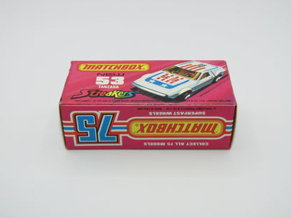 Matchbox Superfast 53B Tanzara Streakers REVERSED Wheels