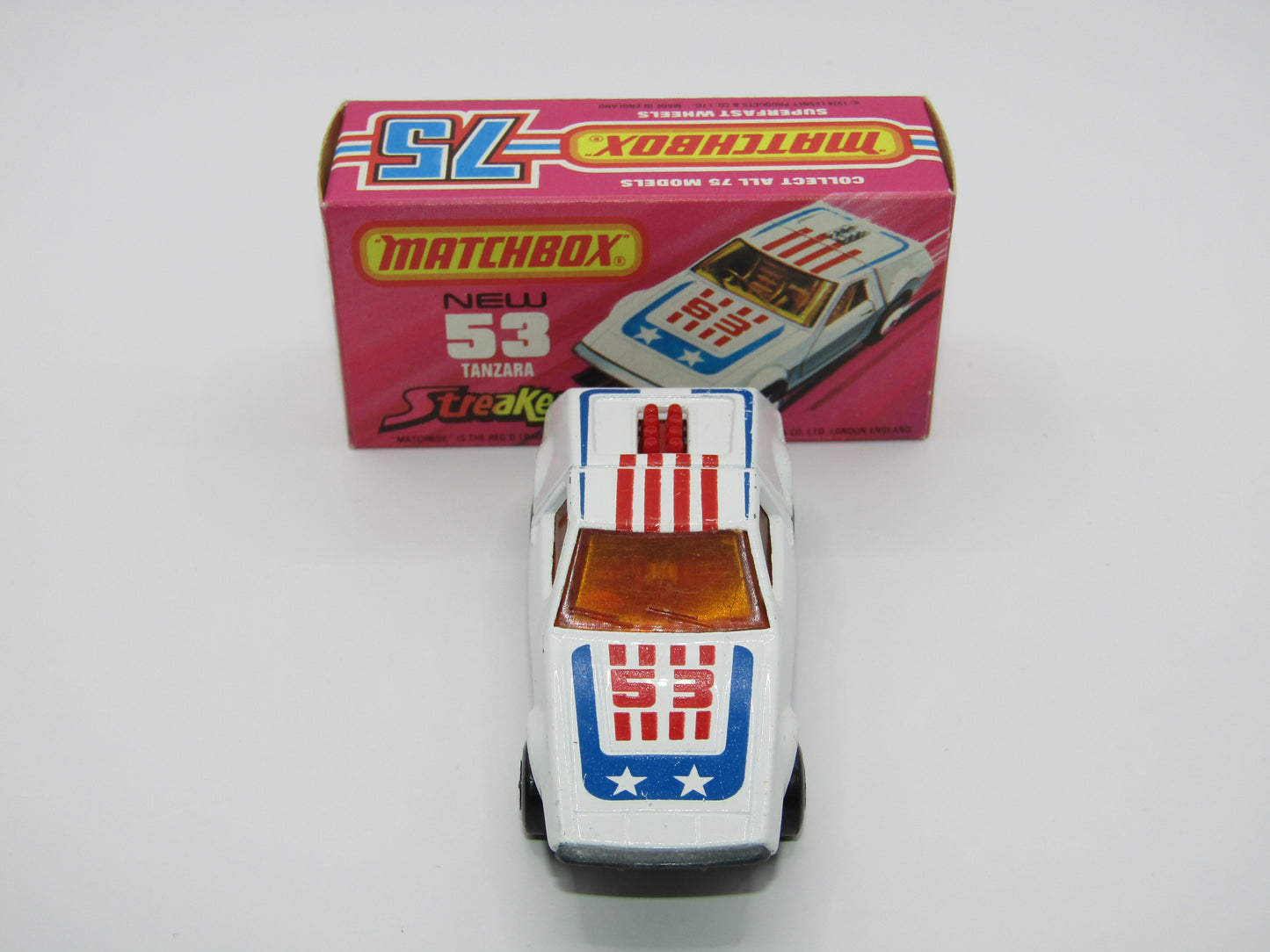 Matchbox Superfast 53B Tanzara Streakers RED Interior