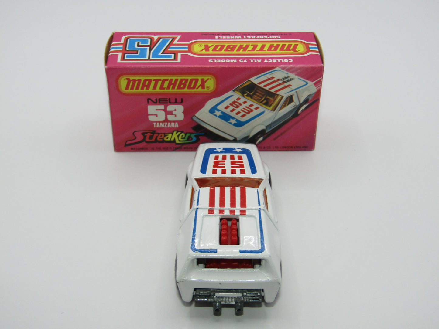 Matchbox Superfast 53B Tanzara Streakers RED Interior