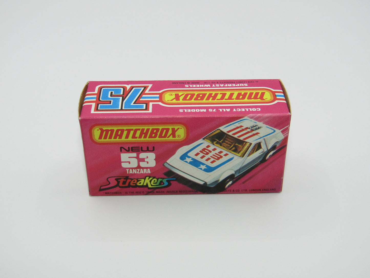 Matchbox Superfast 53B Tanzara Streakers RED Interior
