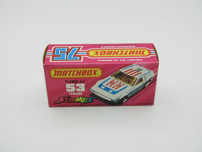 Matchbox Superfast 53B Tanzara Streakers RED Interior
