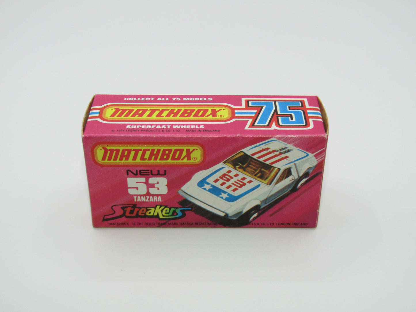 Matchbox Superfast 53B Tanzara Streakers RED Interior