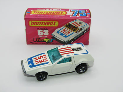 Matchbox Superfast 53B Tanzara Streakers BLUE Windows