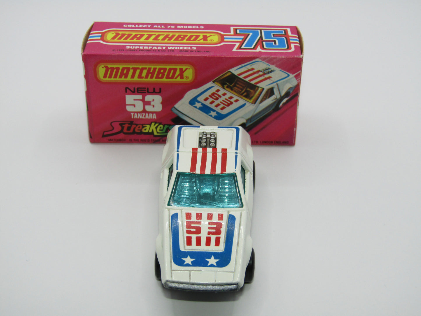 Matchbox Superfast 53B Tanzara Streakers BLUE Windows