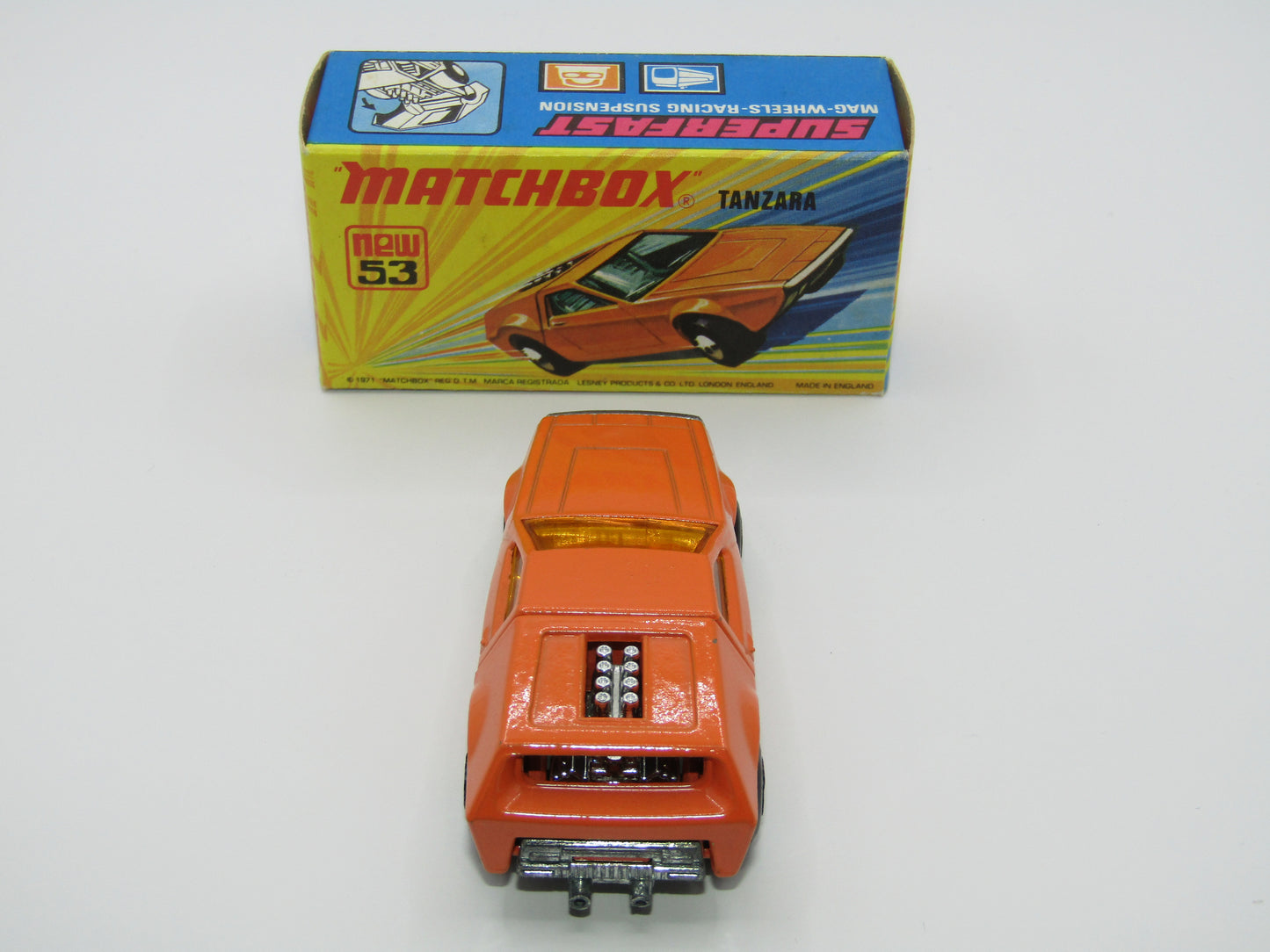 Matchbox Superfast 53B Tanzara LIGHT ORANGE Amber Windows