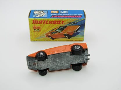 Matchbox Superfast 53B Tanzara LIGHT ORANGE Amber Windows