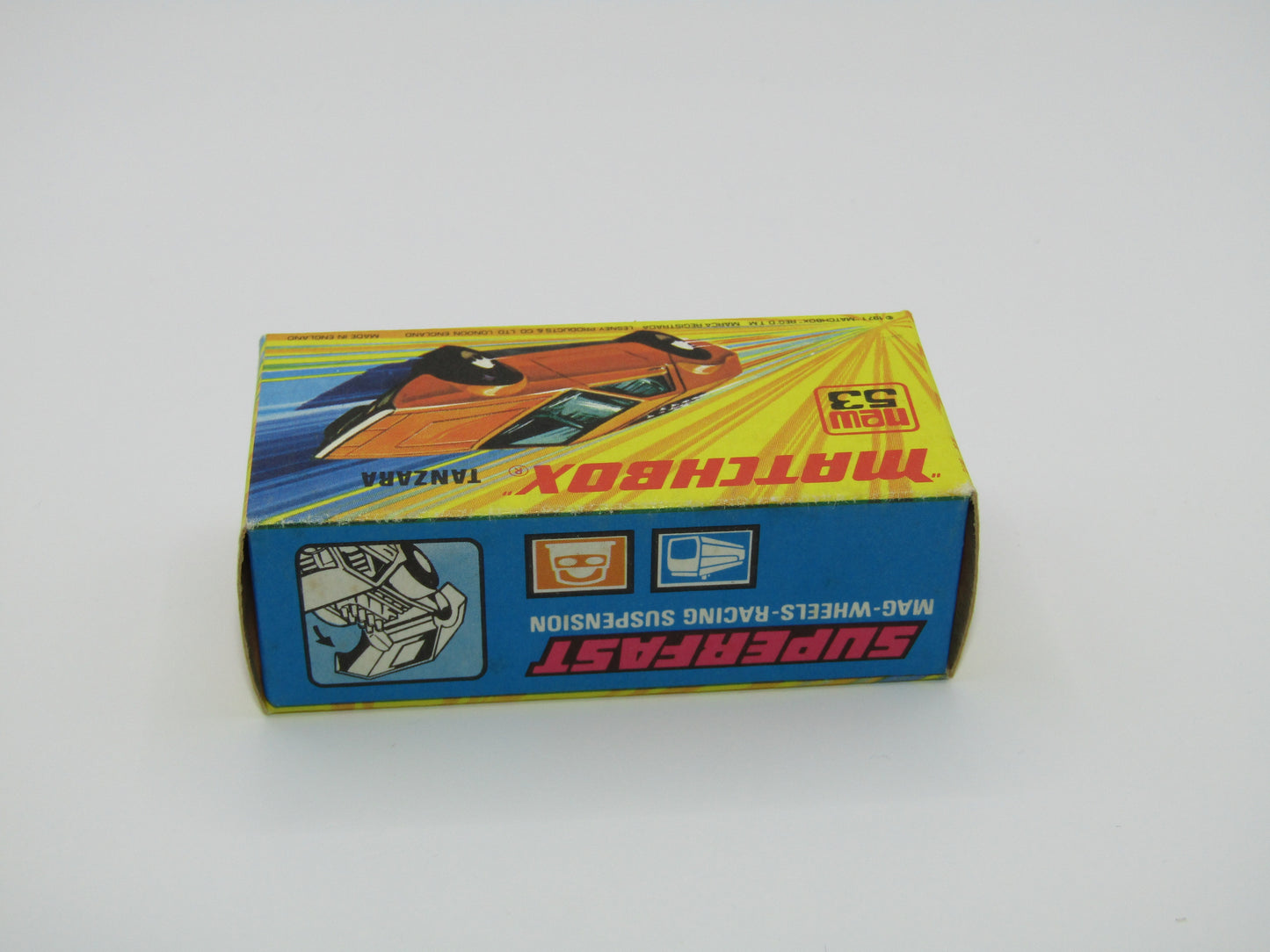 Matchbox Superfast 53B Tanzara LIGHT ORANGE Amber Windows