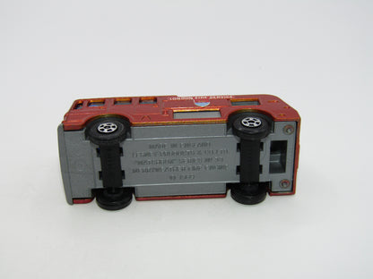 Matchbox Superfast 35A Merryweather Fire Engine Metallic Red Narrow Wheels