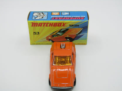 Matchbox Superfast 53B Tanzara Dark Orange, Amber Windows