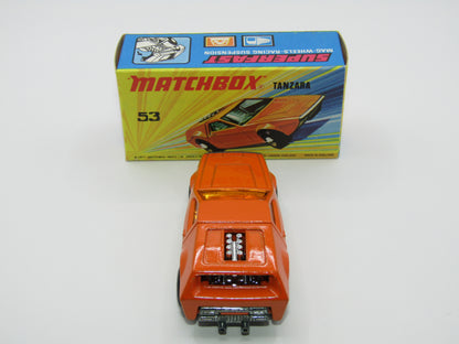 Matchbox Superfast 53B Tanzara Dark Orange, Amber Windows