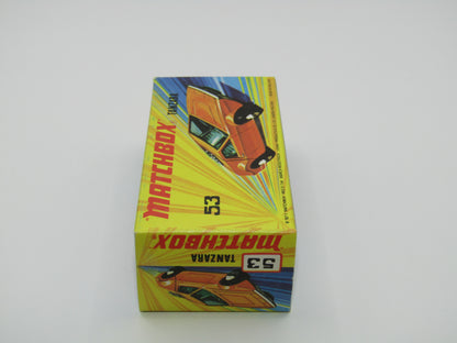 Matchbox Superfast 53B Tanzara Dark Orange, Amber Windows