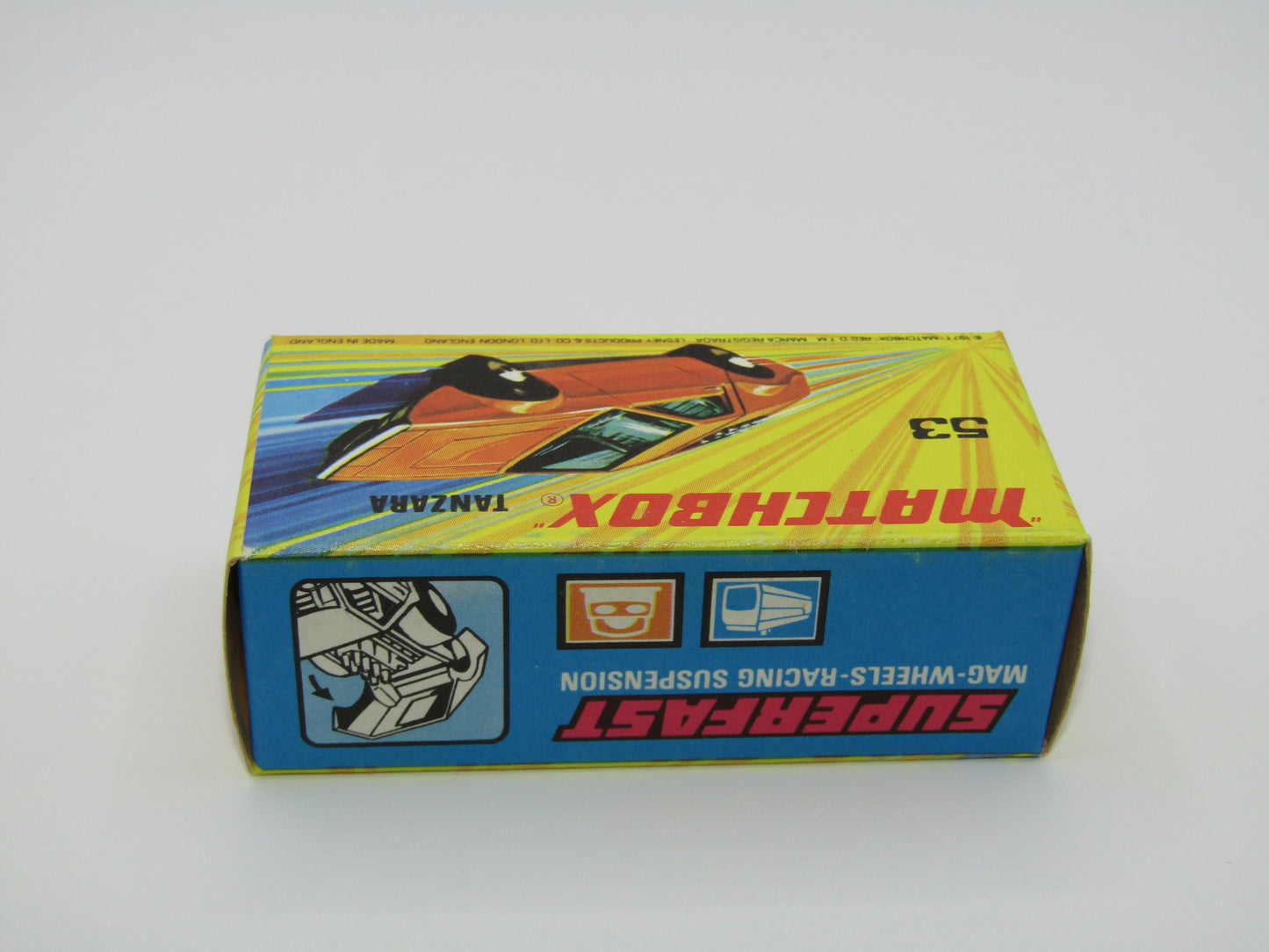 Matchbox Superfast 53B Tanzara Dark Orange, Amber Windows