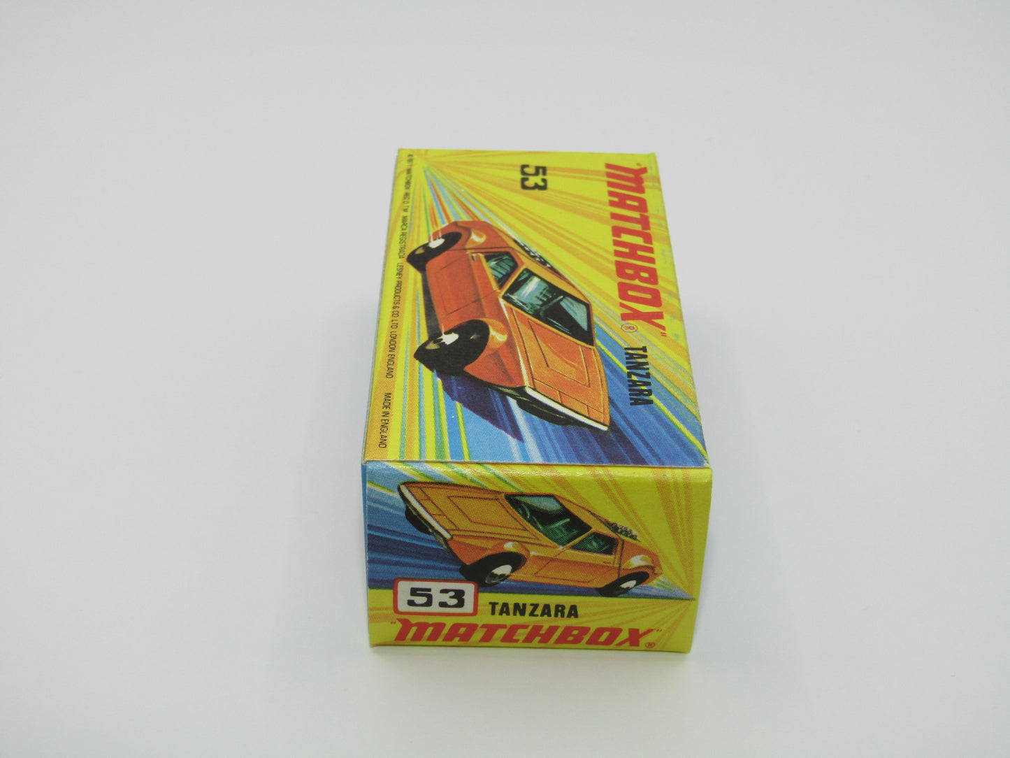 Matchbox Superfast 53B Tanzara Dark Orange, Amber Windows