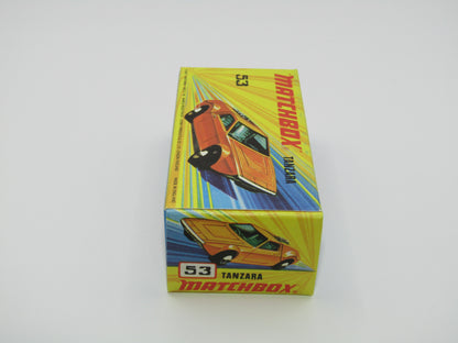 Matchbox Superfast 53B Tanzara Dark Orange, Amber Windows