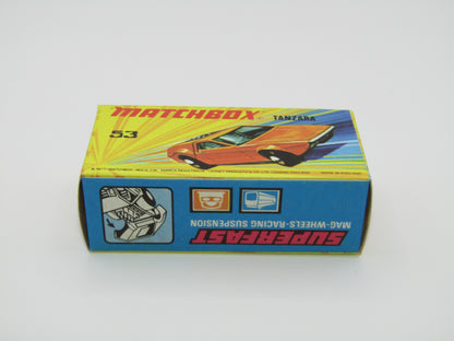 Matchbox Superfast 53B Tanzara Dark Orange, Amber Windows