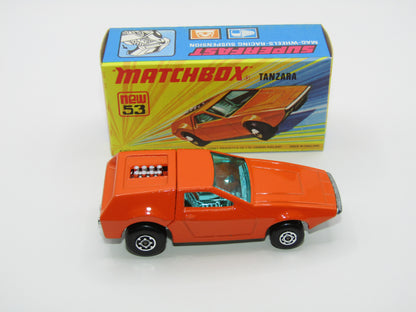 Matchbox Superfast 53B Tanzara Dark Orange, GREEN Windows