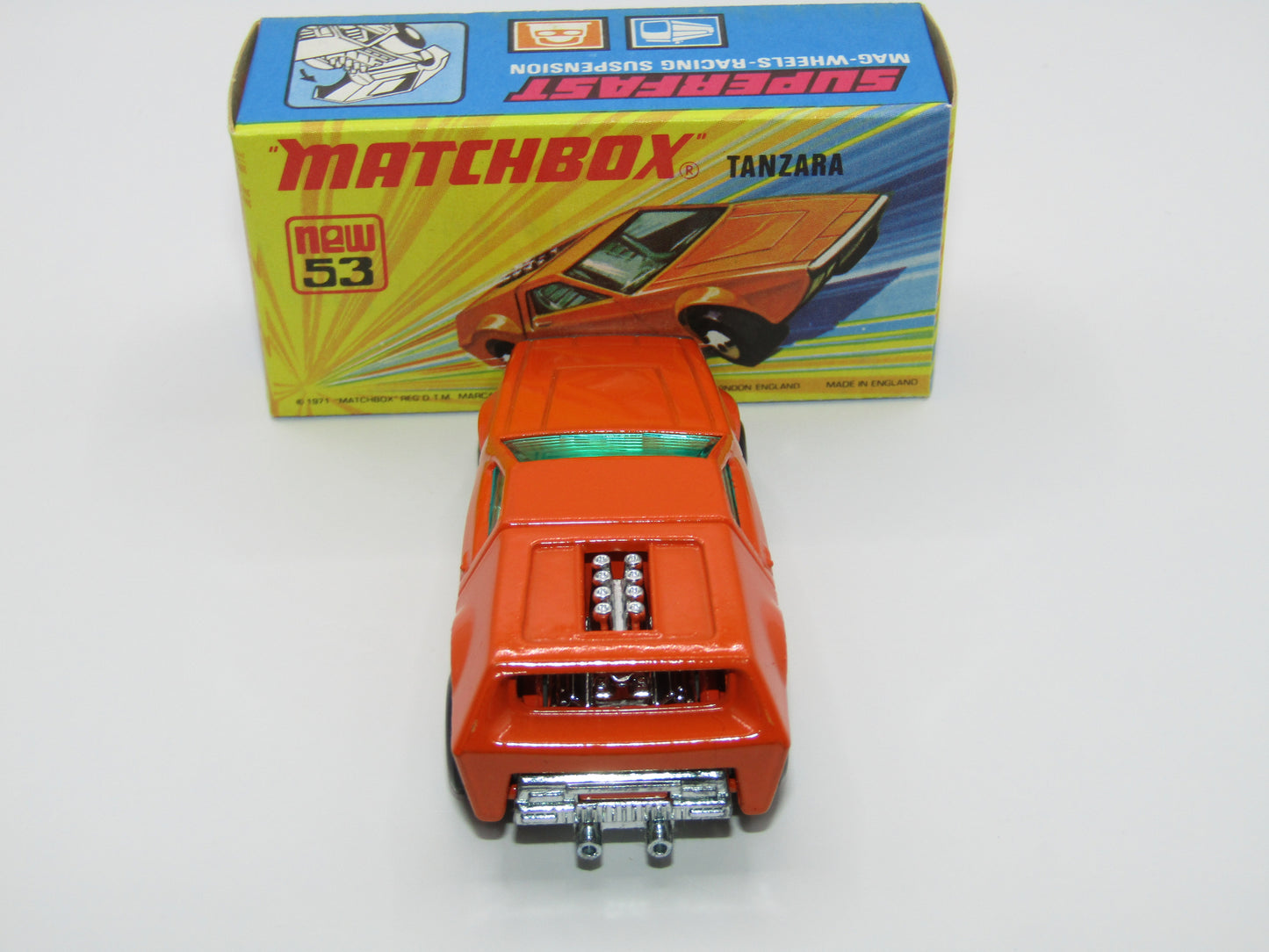 Matchbox Superfast 53B Tanzara Dark Orange, GREEN Windows