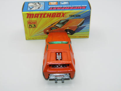 Matchbox Superfast 53B Tanzara Dark Orange, GREEN Windows