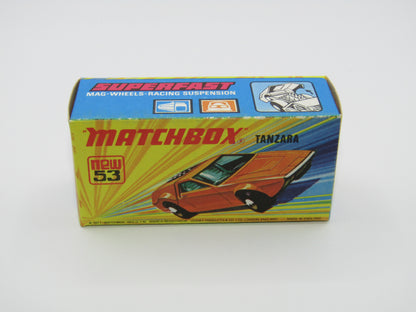 Matchbox Superfast 53B Tanzara Dark Orange, GREEN Windows