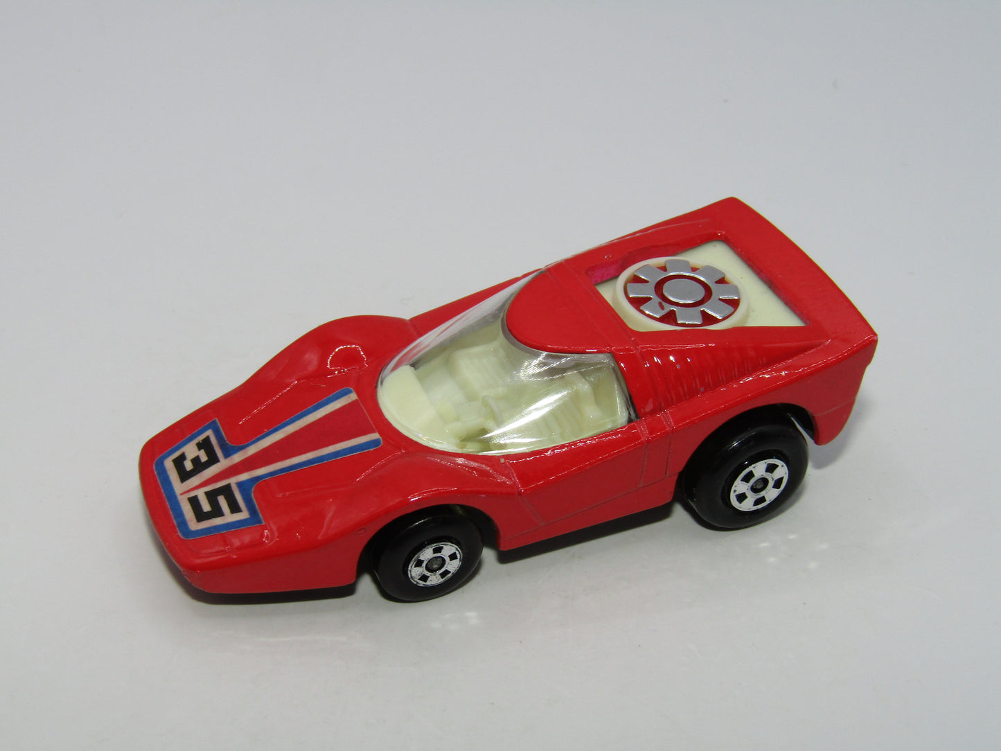 Matchbox Superfast 35B Fandango Red, Cream Int CHROME Fan Unpainted Base