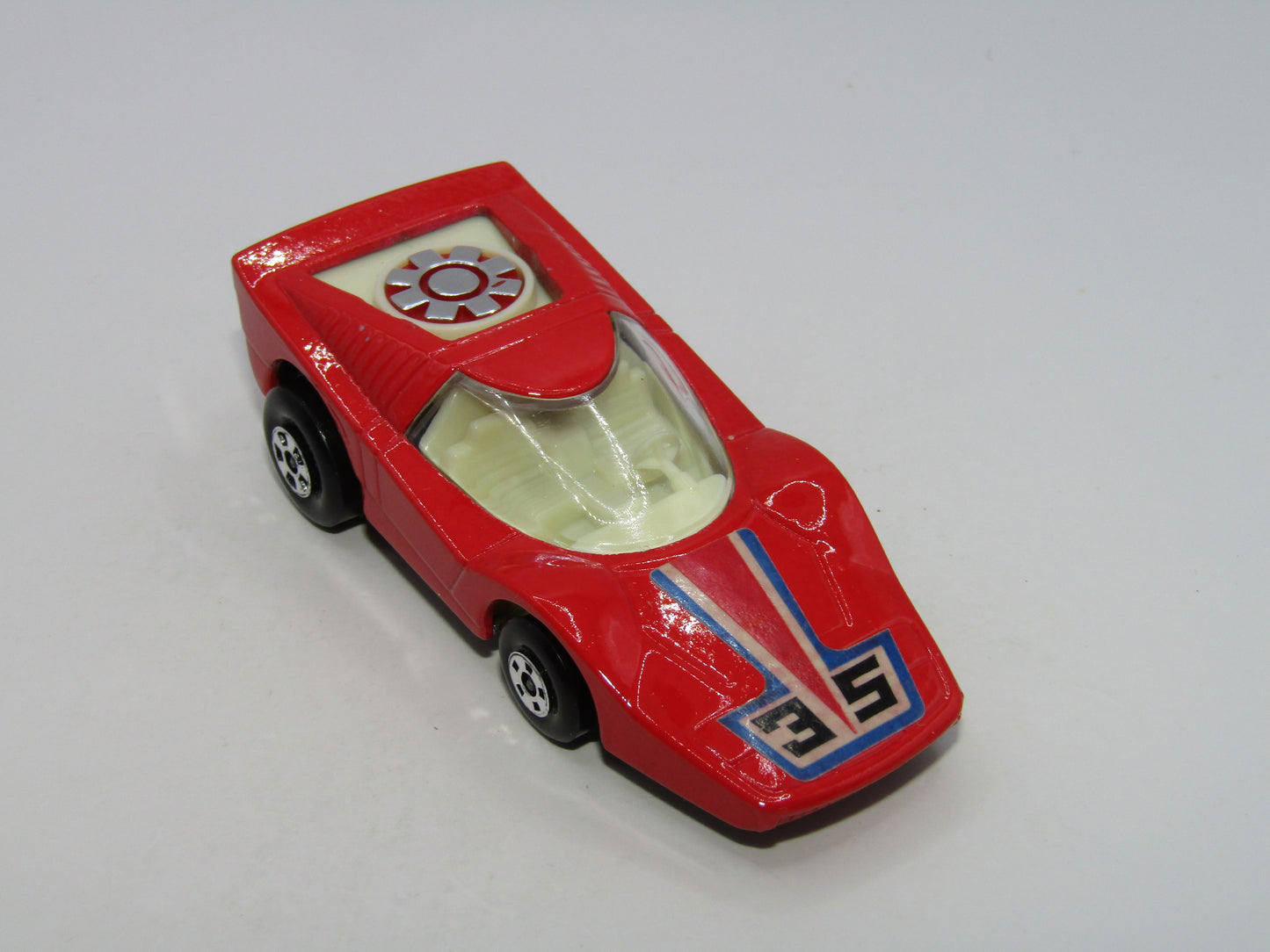 Matchbox Superfast 35B Fandango Red, Cream Int CHROME Fan Unpainted Base
