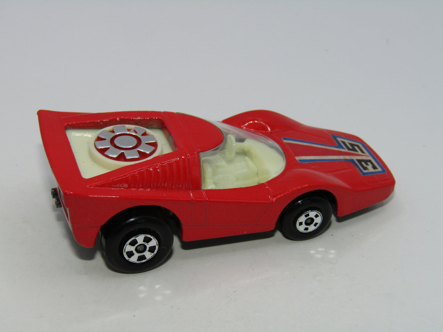 Matchbox Superfast 35B Fandango Red, Cream Int CHROME Fan Unpainted Base