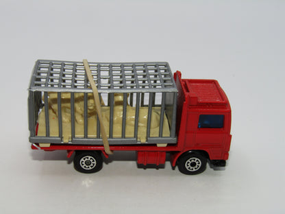 Matchbox Superfast 35D Volvo Zoo Truck Grey Cage BEIGE Lions