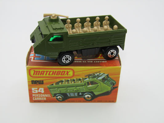 Matchbox Superfast 54C Personnel Carrier NARROW Chrome Wheels