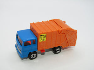 Matchbox Superfast 36D Refuse Truck Blue Cab Orange Rear