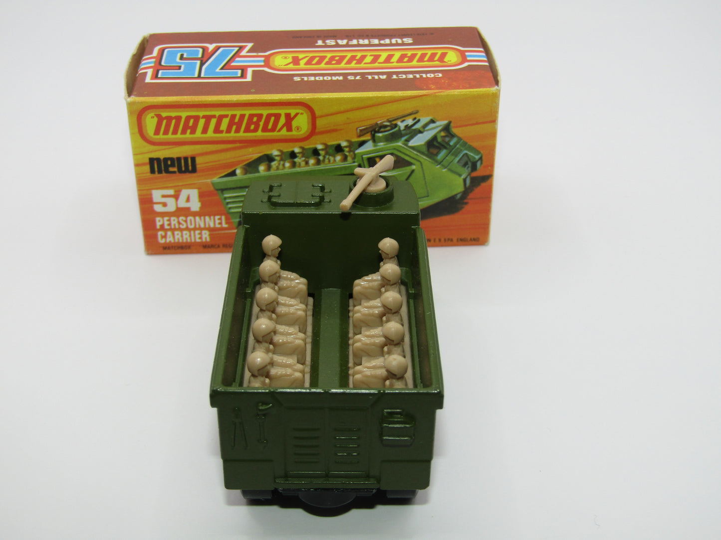 Matchbox Superfast 54C Personnel Carrier NARROW Chrome Wheels