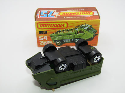 Matchbox Superfast 54C Personnel Carrier NARROW Chrome Wheels